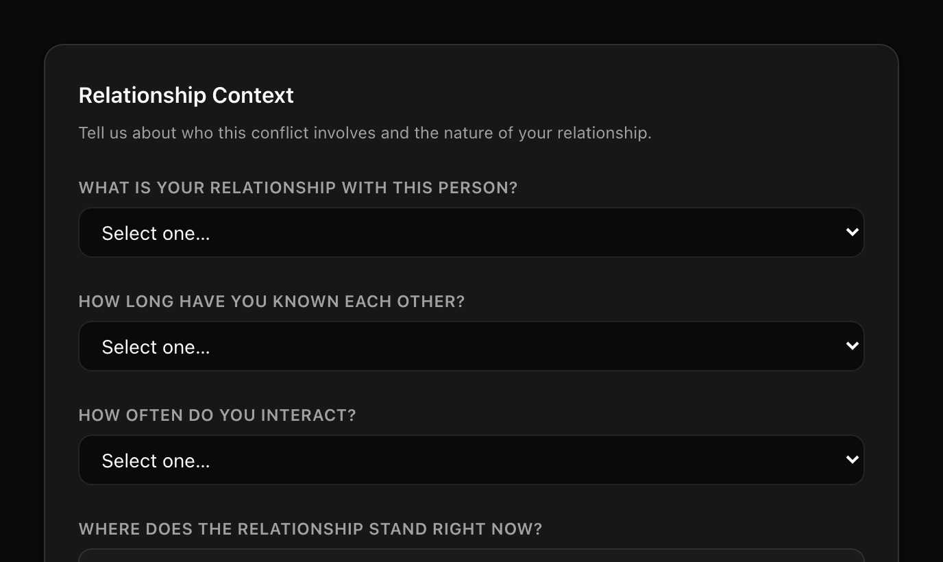 A few structured questions