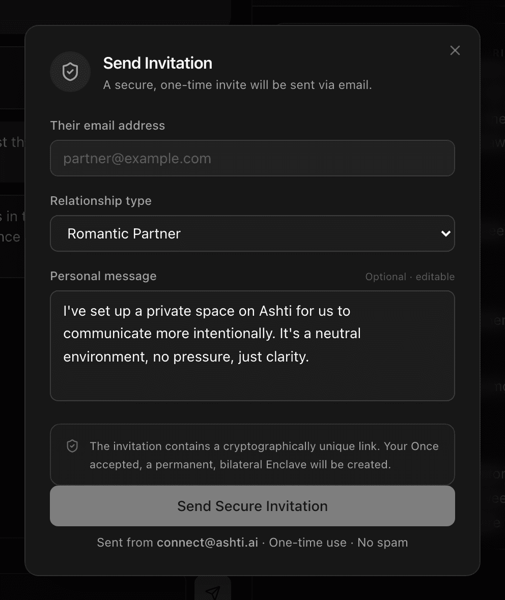 Invite the other person